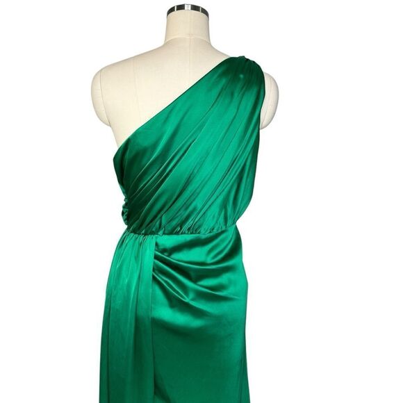 Mac Duggal Emerald Draped Maxi Dress - Picture 12 of 13